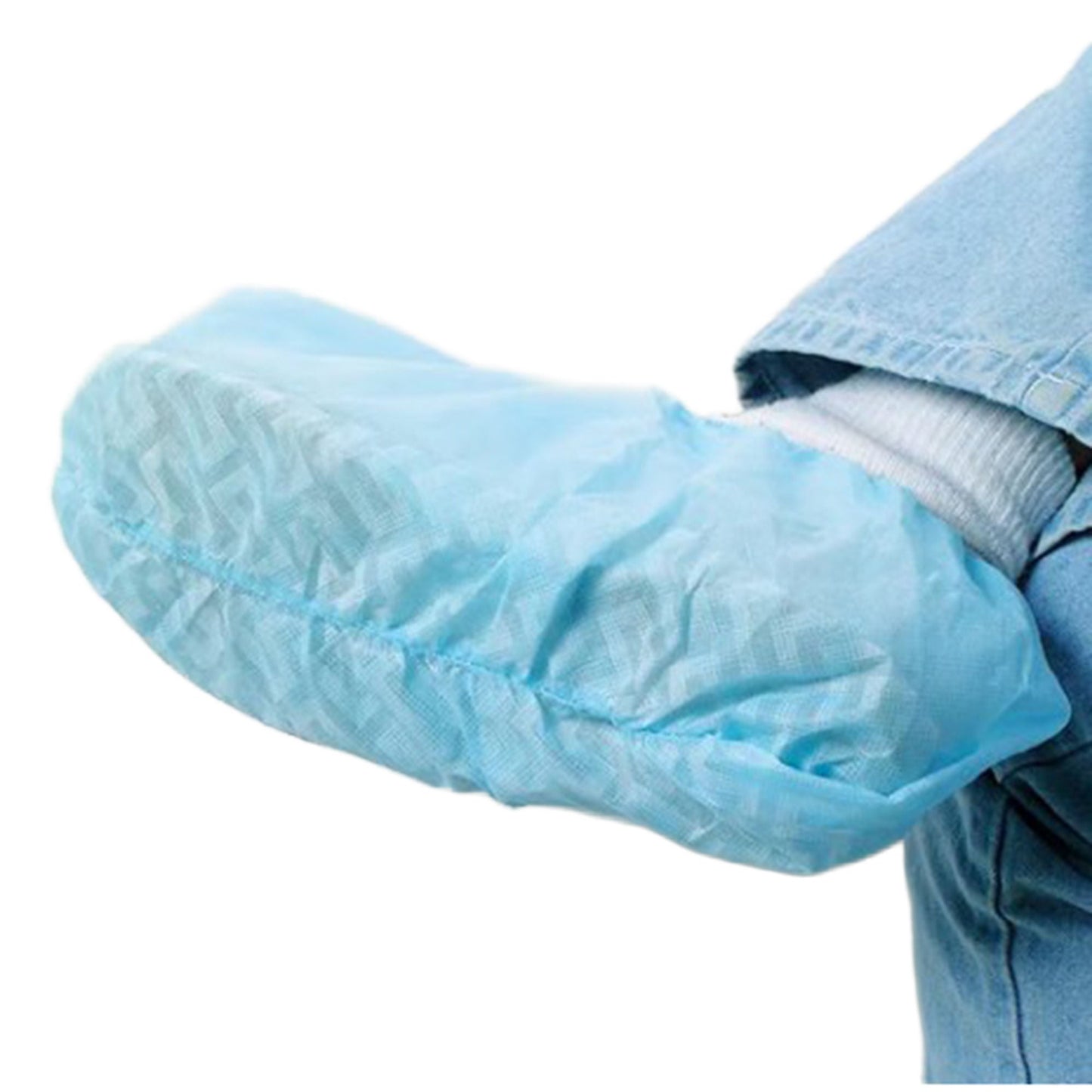 SHOE COVER NON-SKID UNIV 10/BX BLUE