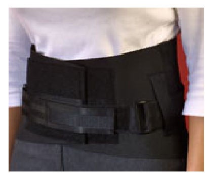 BACK BRACE, BACK-N-BLK W/THERMOPLASTIC PCKT SM
