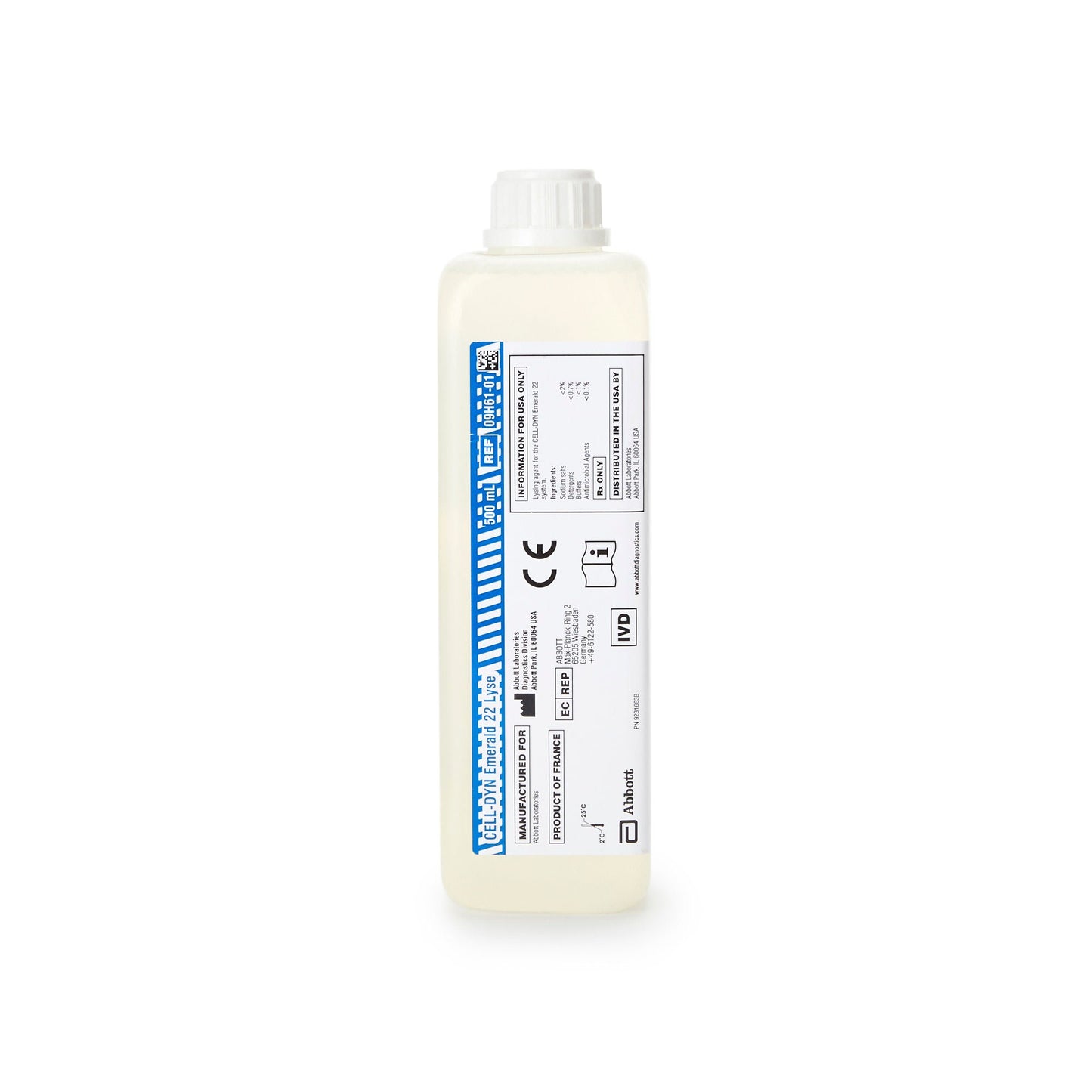 REAGENT, LYSE F/ANAYLZER 500ML-01 500ML
