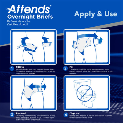 BRIEF, EXTENDED WEAR XLG (14/BG 4BG/CS)