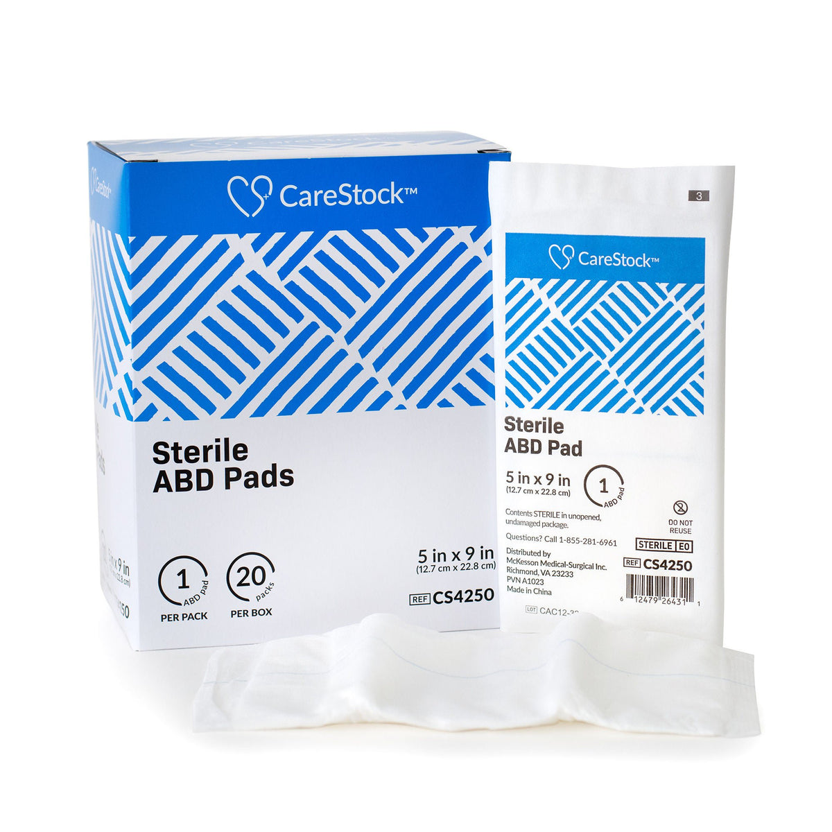PAD, ABD COMBINE STR 5"X9" (1/PK 20PK/BX 20BX/CS)