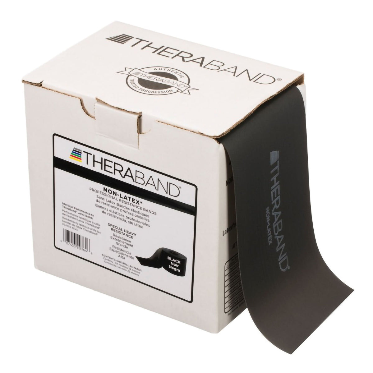 THERABAND, LF BLK (25YD/RL) HYGNIC