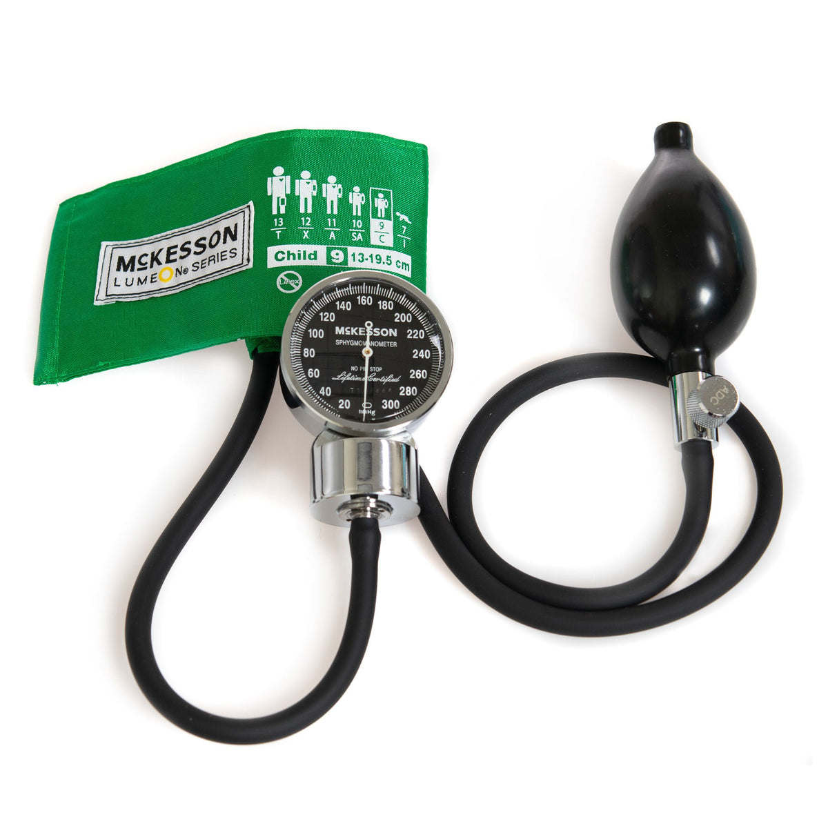 SPHYG, ANEROID PRO LF GRN CHLD13-19CM (1/BX 20BX/CS)
