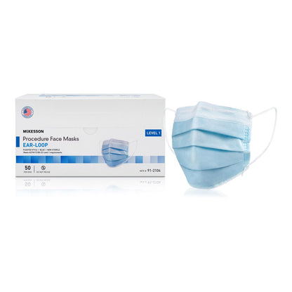 MASK, PROC LOOPS ASTM1 BLU (50/BX 10BX/CS)