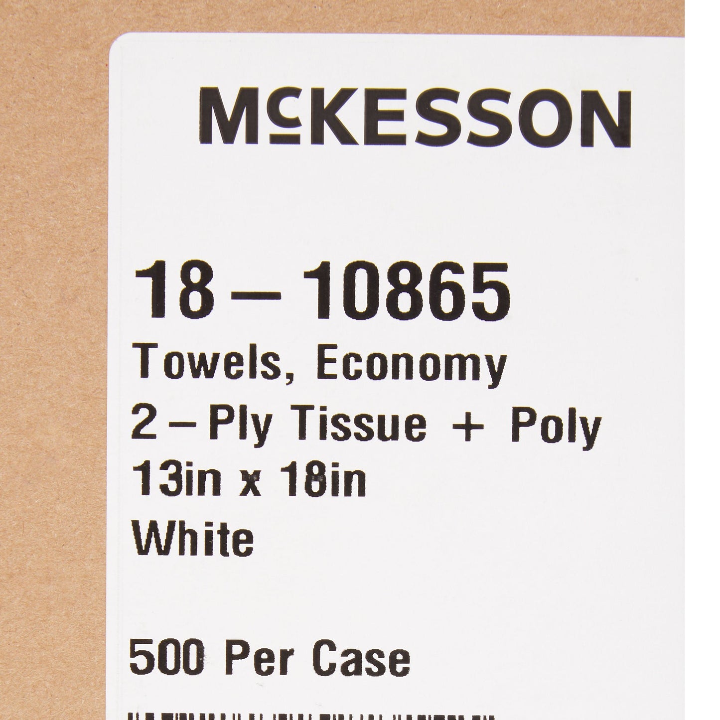 TOWEL, PRO 2PLY/POLY DIA EMB WHT 13X18 (500/CS)