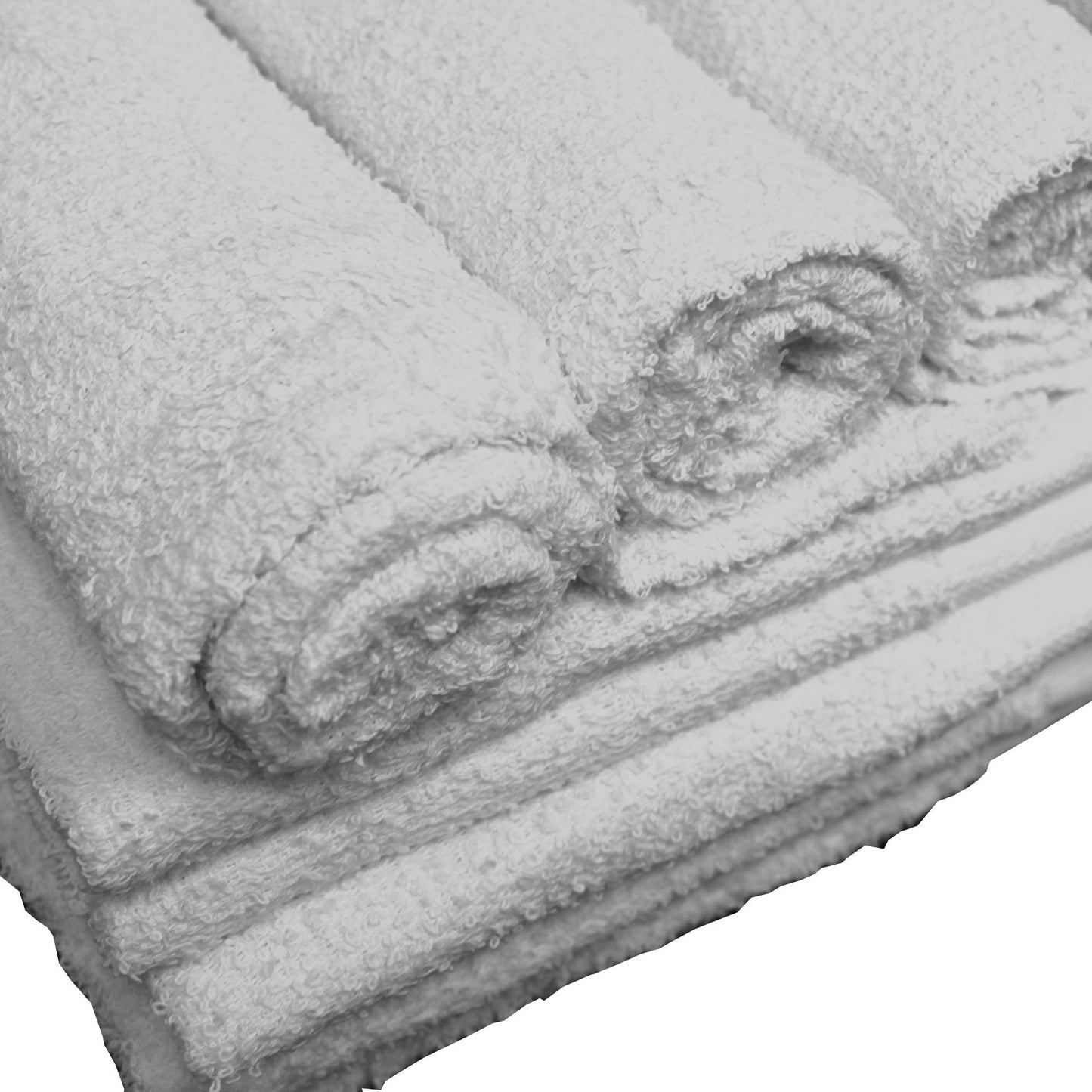 WASHCLOTH, BASICS WHT 12"X12" 1LB (100DZ/CS)