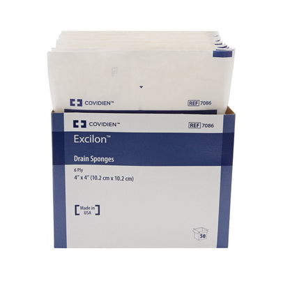 SPONGE, EXCILON SPLIT DRN STR 4"X4" (2/PK 25PK/TR 12TR/CS)