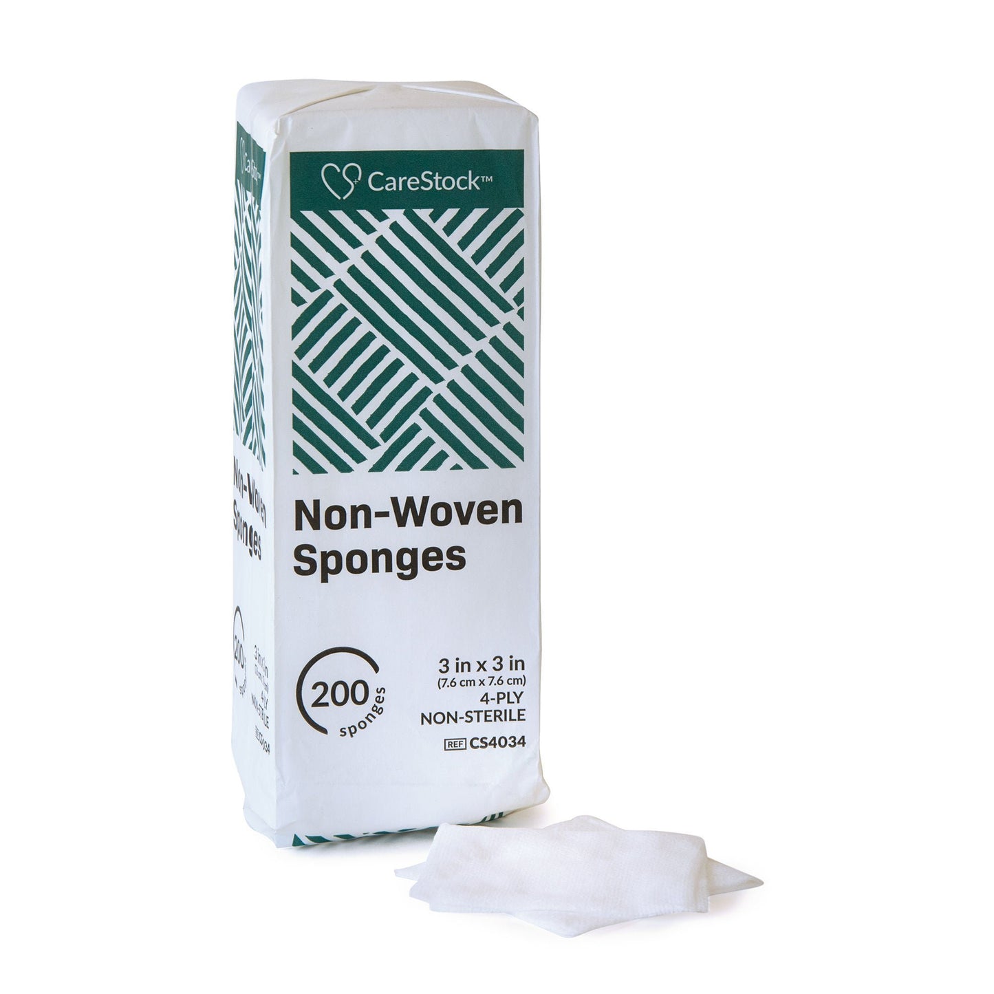 SPONGE, GAUZE N/WOVN 4PLY N/S 3X3" (200/PK 20PK/CS)