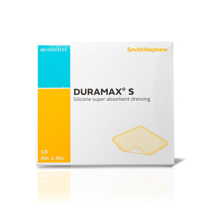 DRESSING, DURAMAX S SUPER ABSRB 4"X4" (10/BX 40BX/CS)
