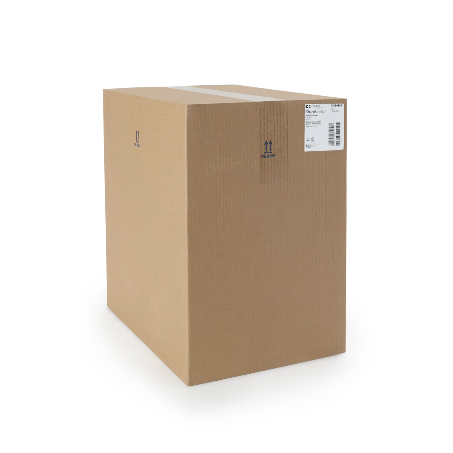 CONTAINER, SHARPS RED/CLR 8GL LID (10/CS)