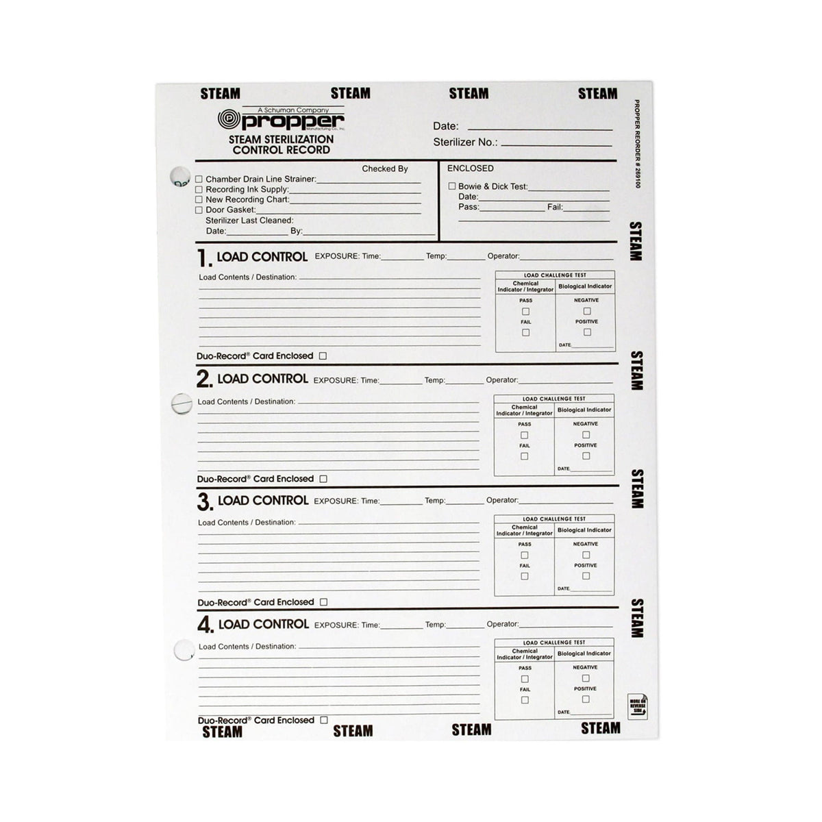 ENVELOPE, RECORD STEAM (100/BX)