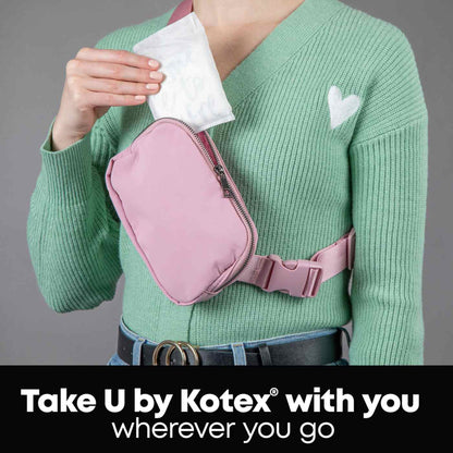 PAD, U BY KOTEX SUPER PREM ULTR THIN REG WING (18/PK 6PK/CS)