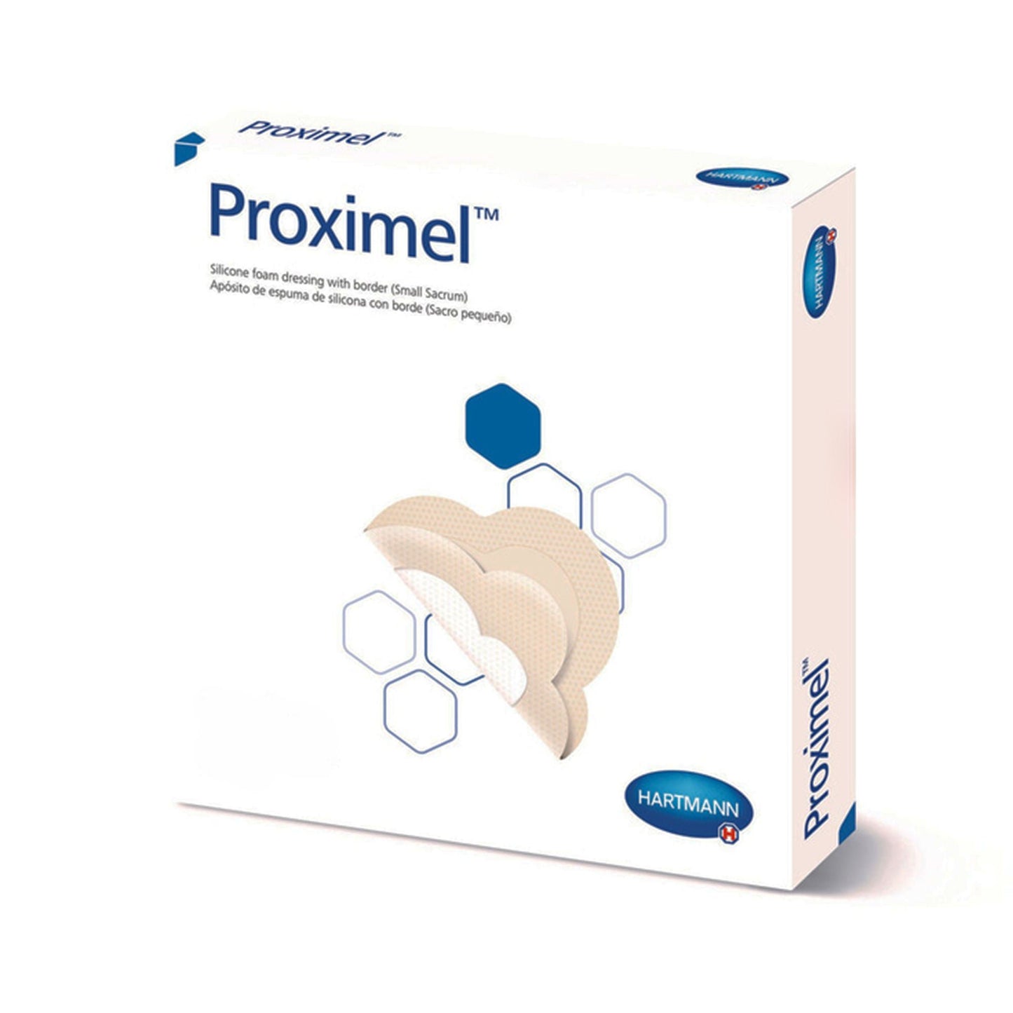 DRESSING, WND PROXIMEL SIL FM W/BRDR 3"X3" (10/BX 6BX/CS)