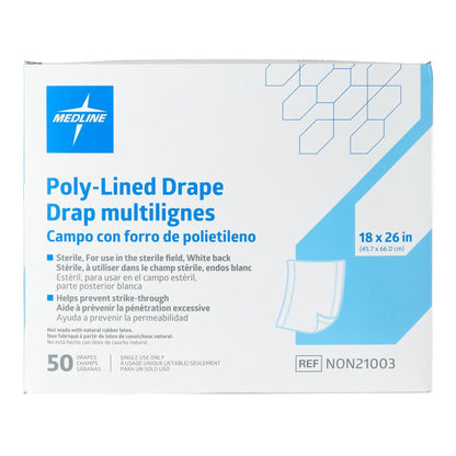 DRAPE, STR FIELD T/P/T 18"X26"(50/BX 6BX/CS)
