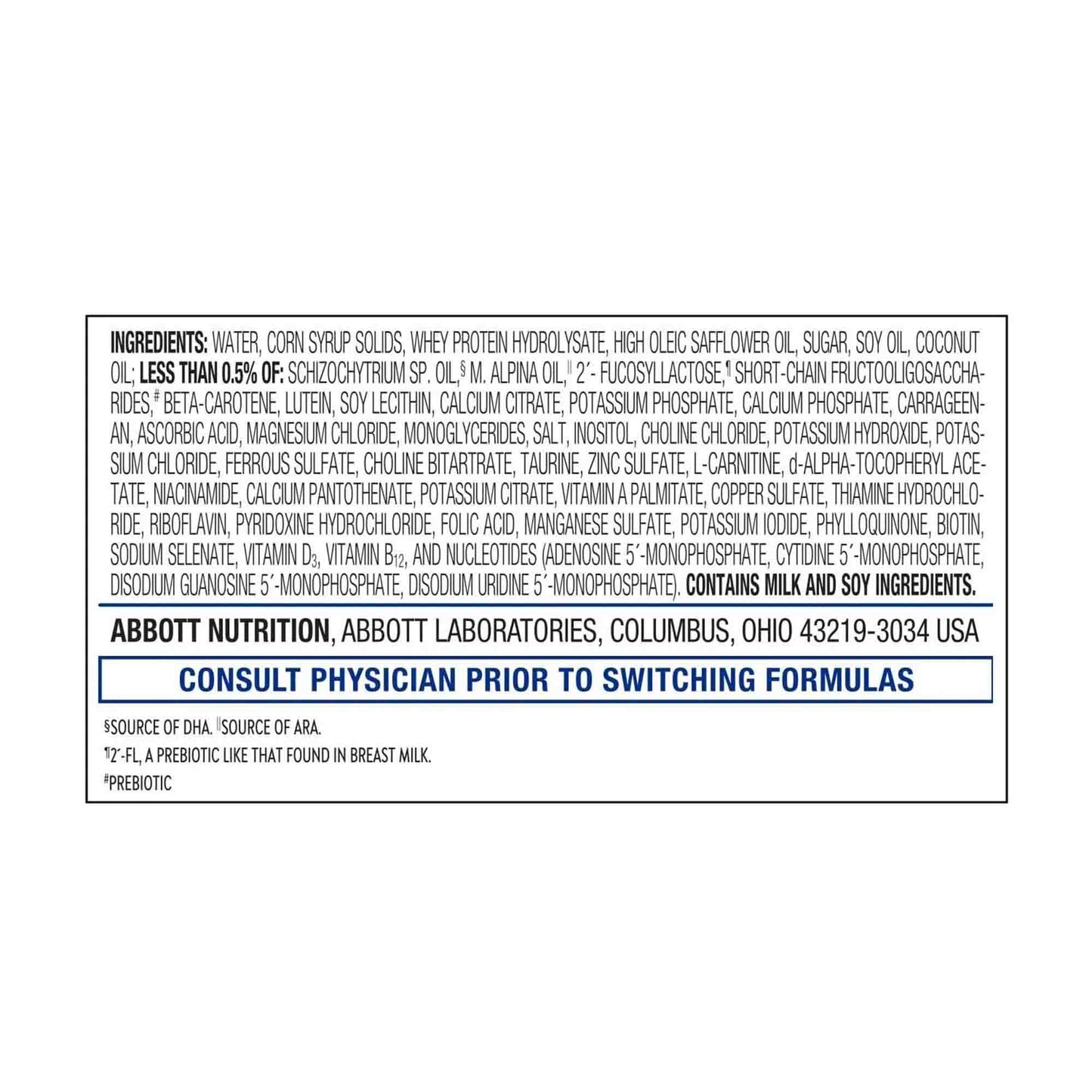 SIMILAC, TOTAL COMFORT HMO 2OZ(4/PK 12PK/CS)