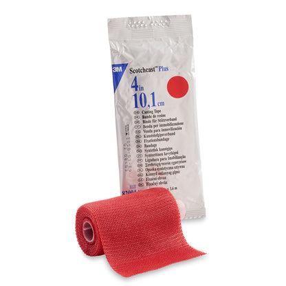 TAPE, CAST SCOTCHCAST 4"X4YDS RED (10RL/BX) 3MORTH
