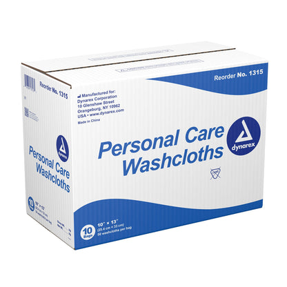WASHCLOTH, DRY 10"X13" (50/BG 10BG/CS)