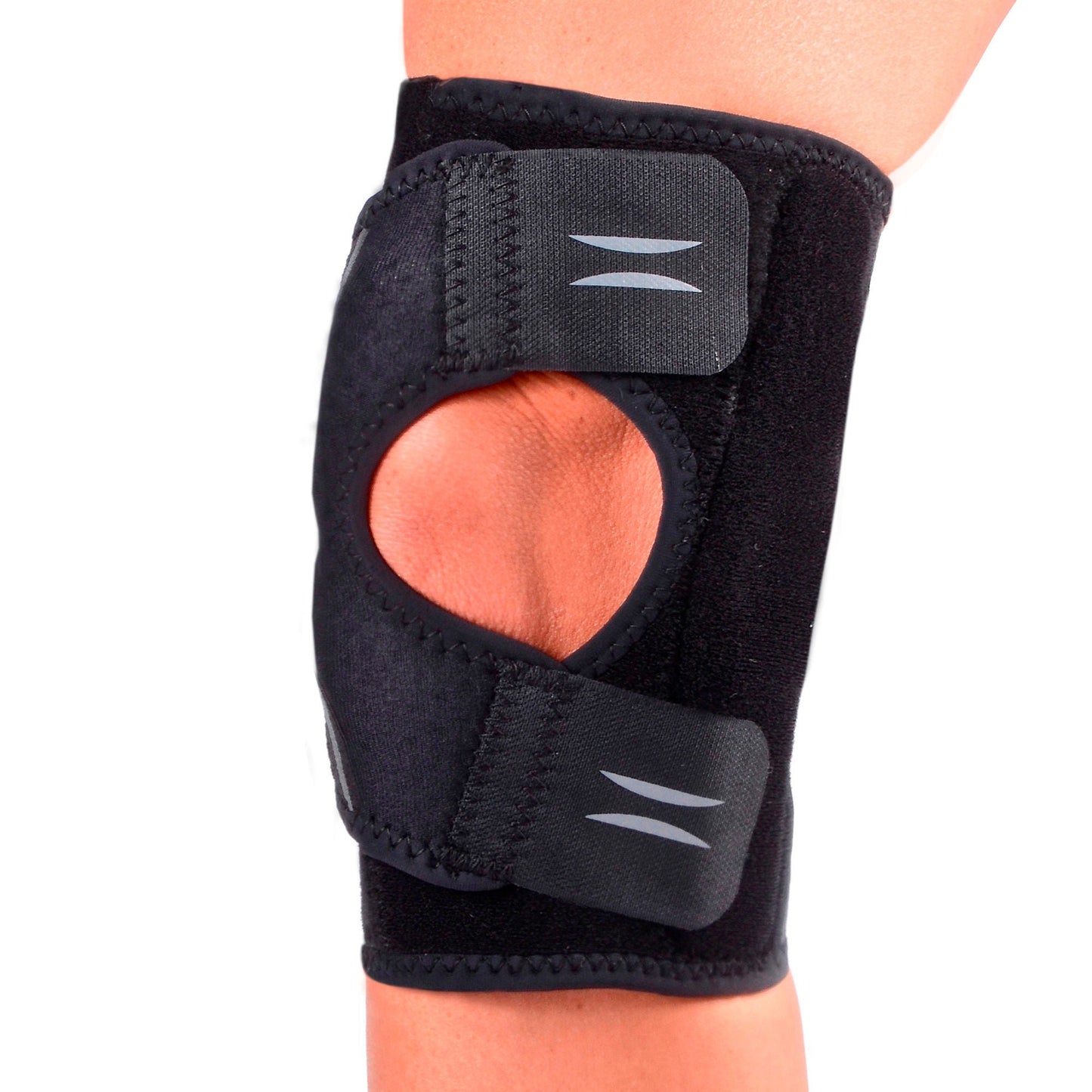 KNEE BRACE, SHIELDS II HINGED PAT BLK LG