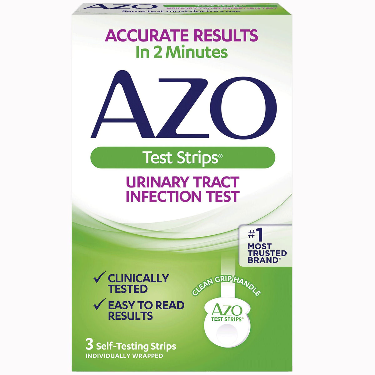 STRIPS, TEST AZO UTI (3/BX 24BX/CS)