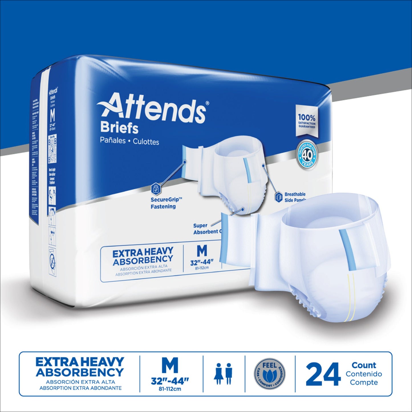 BRIEF, ATTENDS CARE ADVANCED MED (24/BG 4BG/CS)
