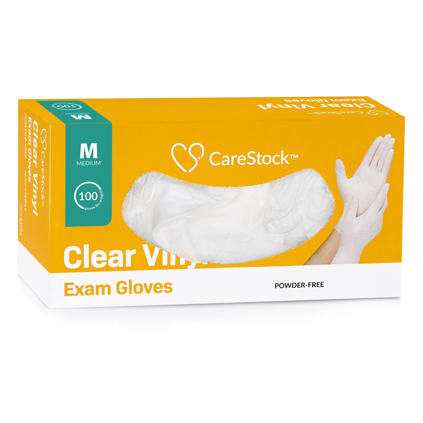 GLOVE, EXAM VNYL MD N/S (100/BX 10BX/CS)