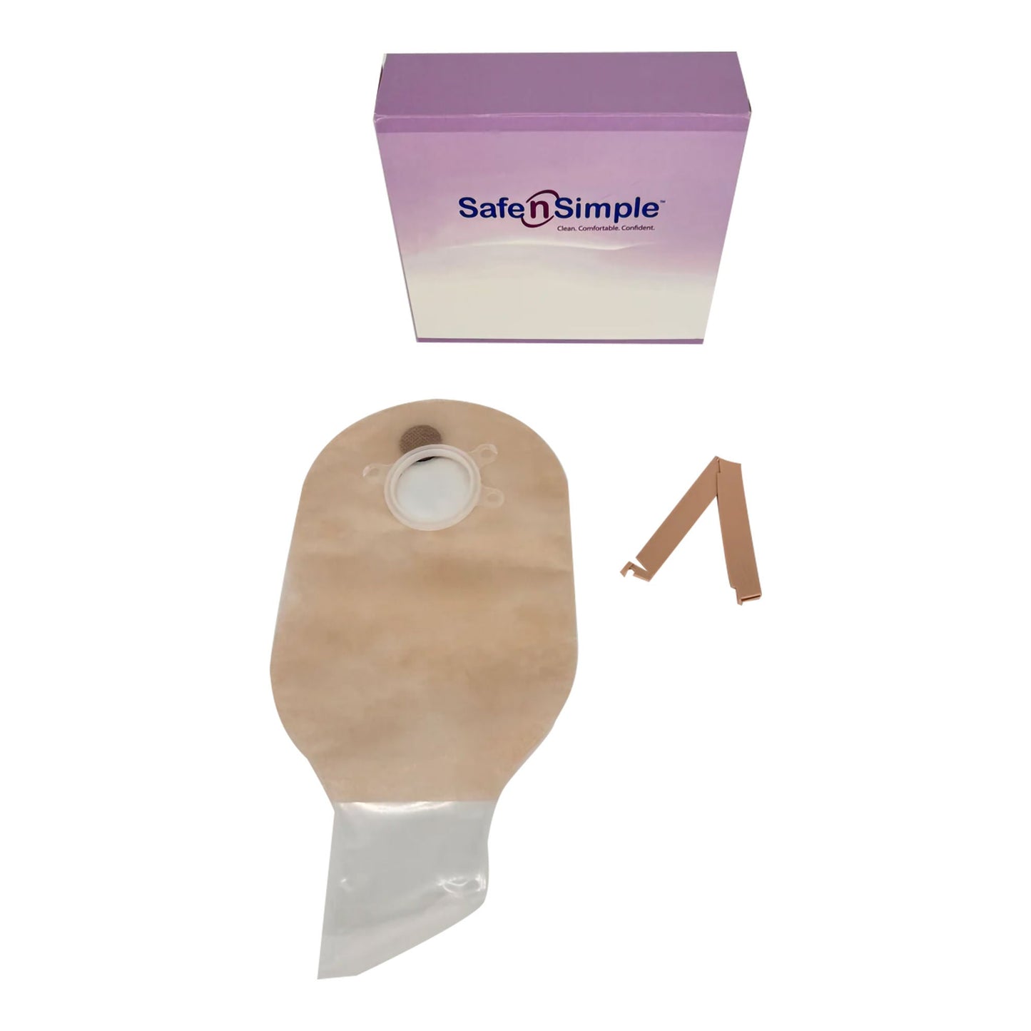 POUCH, OST W/FLTR FLNG BELT TAB TRNSPRNT 45MM (10/BX 8BX/CS)