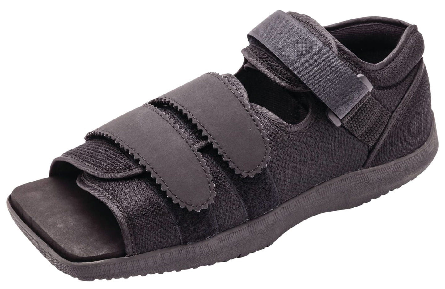 SHOE, POST-OP SQUARE TOE BLK MENS LG (1EA)