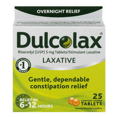 DULCOLAX, TAB 5MG (25/BX)