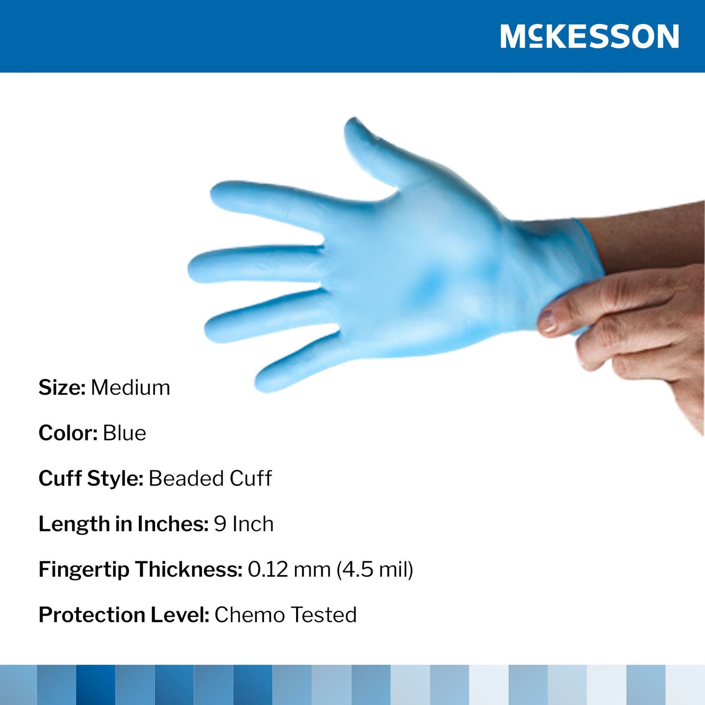 GLOVE, EXAM NTRL MED N/S CHEMO4.5C (100/BX 10BX/CS)