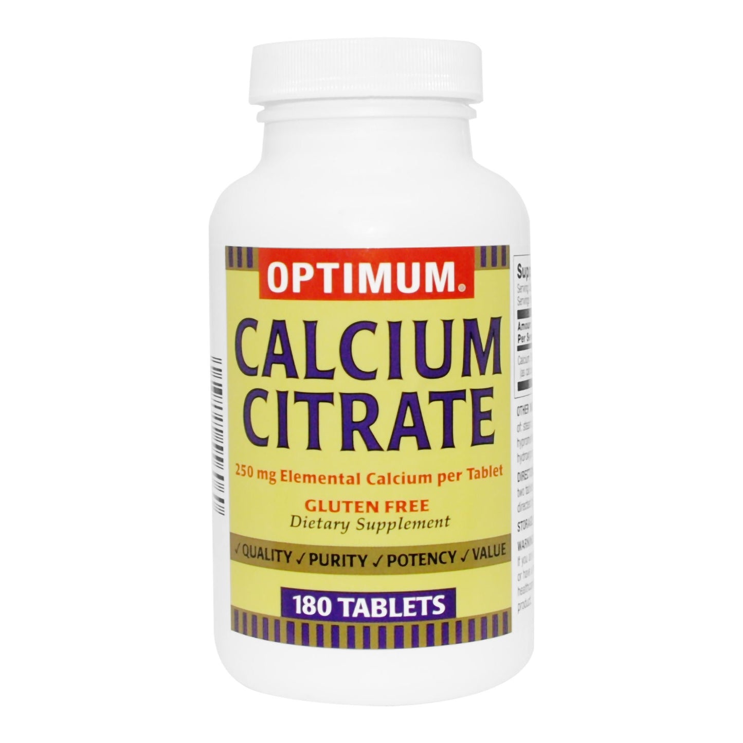 CALCIUM CITRATE, TAB 250MG (180EA/BT)