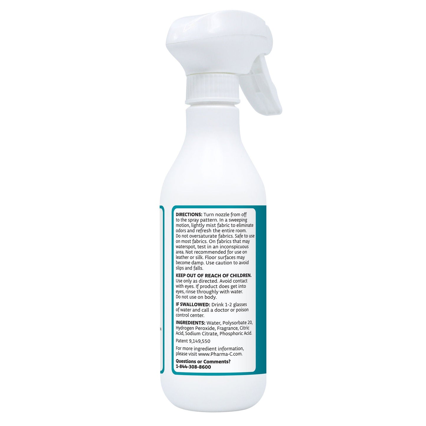 DEODORIZER, FABRIC & ROOM PHARMA-C SPRAY 12OZ (6/CS)