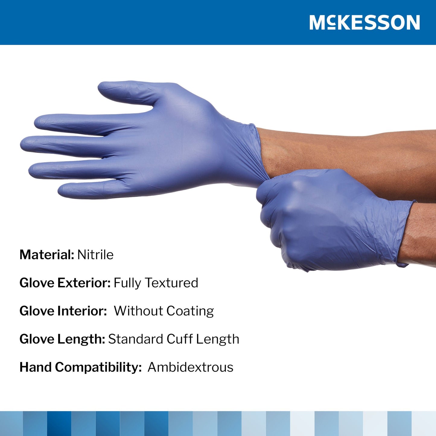 GLOVE, EXAM NTRL MED N/S CHEMOLDC BLU (250/BX 10BX/CS)