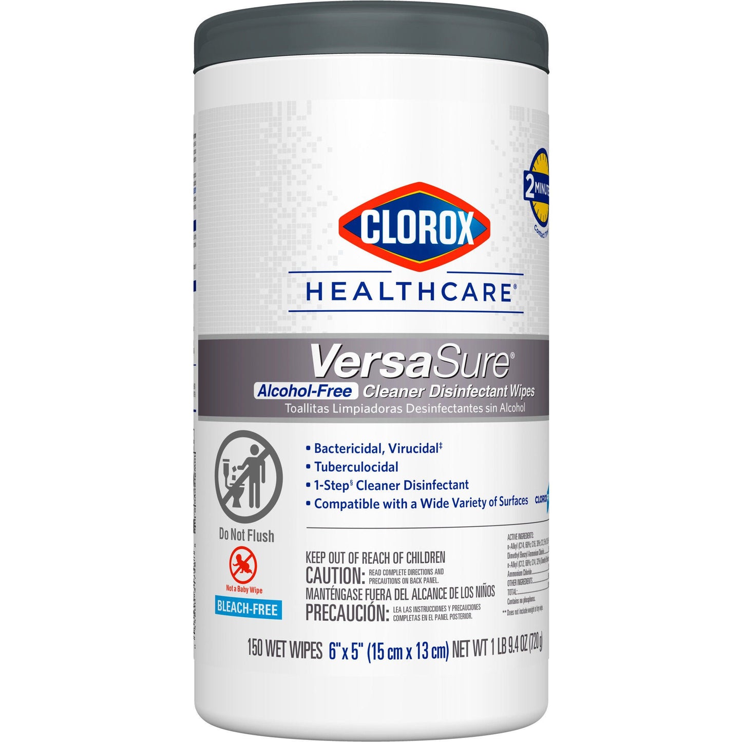 WIPE, DISINFECTANT VERSASURE ALOCHOL FREE (150/CT 6CT/CS)