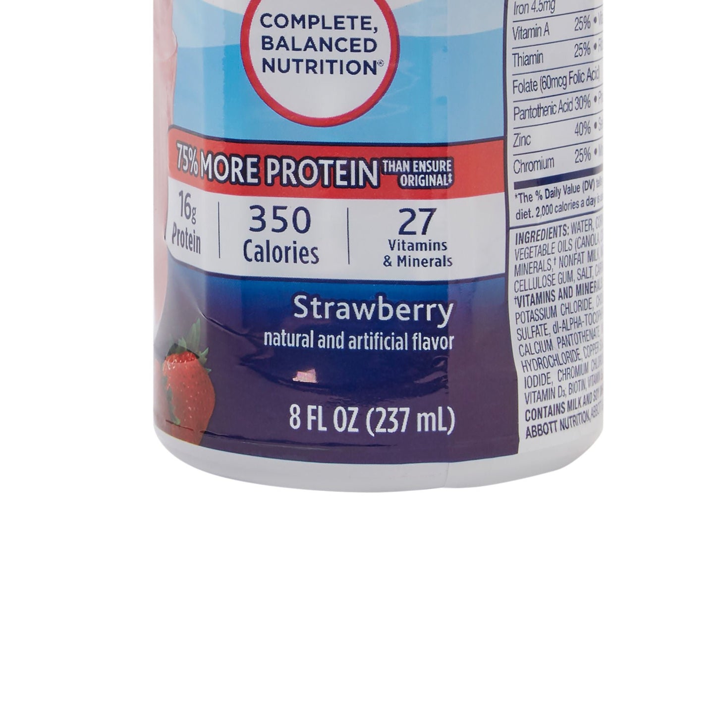 ENSURE PLUS, RTD STRWBRY & CRM8OZ (6/PK 4PK/CS)