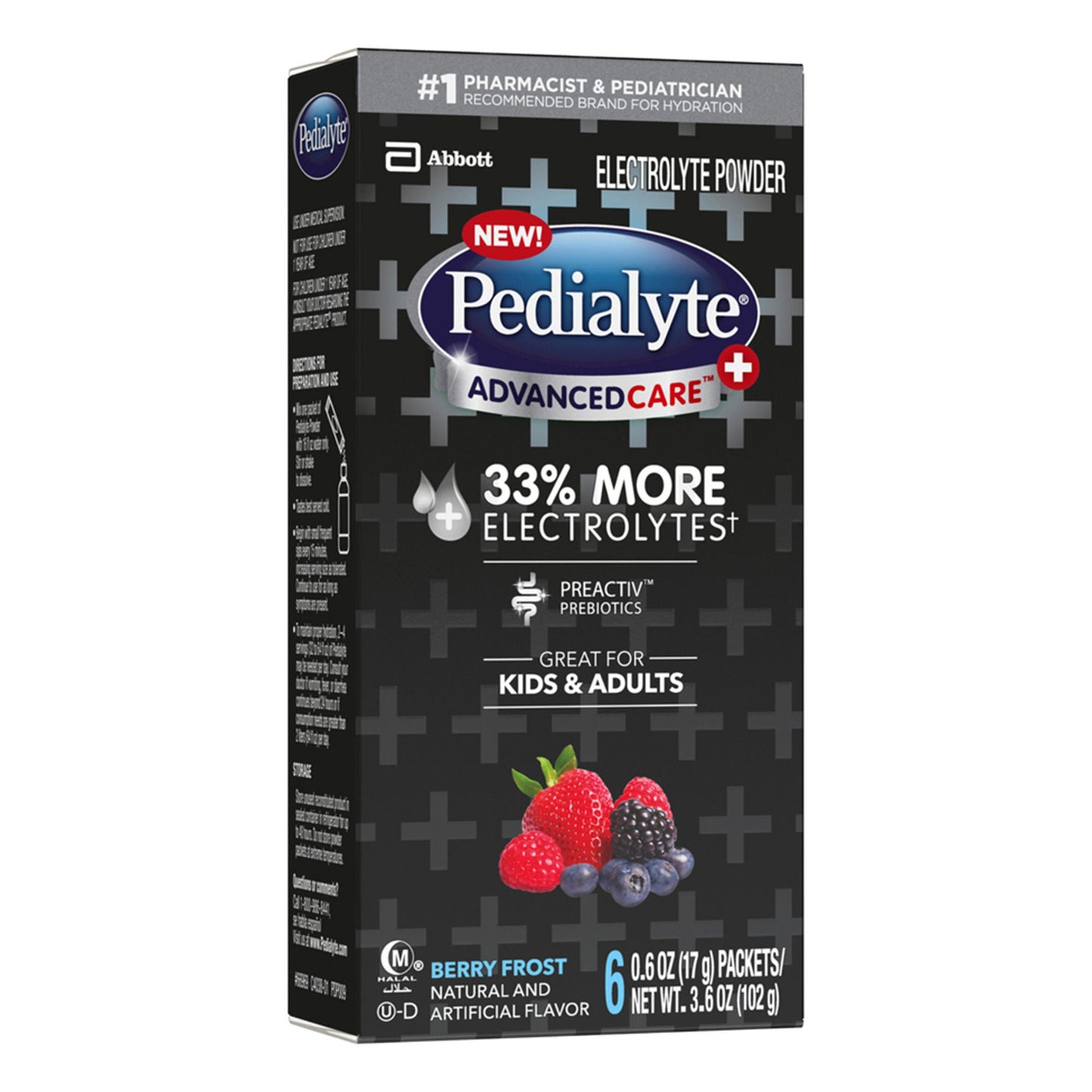 PEDIALYTE, PDR ADVANCED CARE PLUS BERRY FROST 17GM (6/PK 6PK
