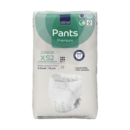 UNDERWEAR, INCONT ABENA PROT PREM JUNIOR XS2 XSM (18/PK)