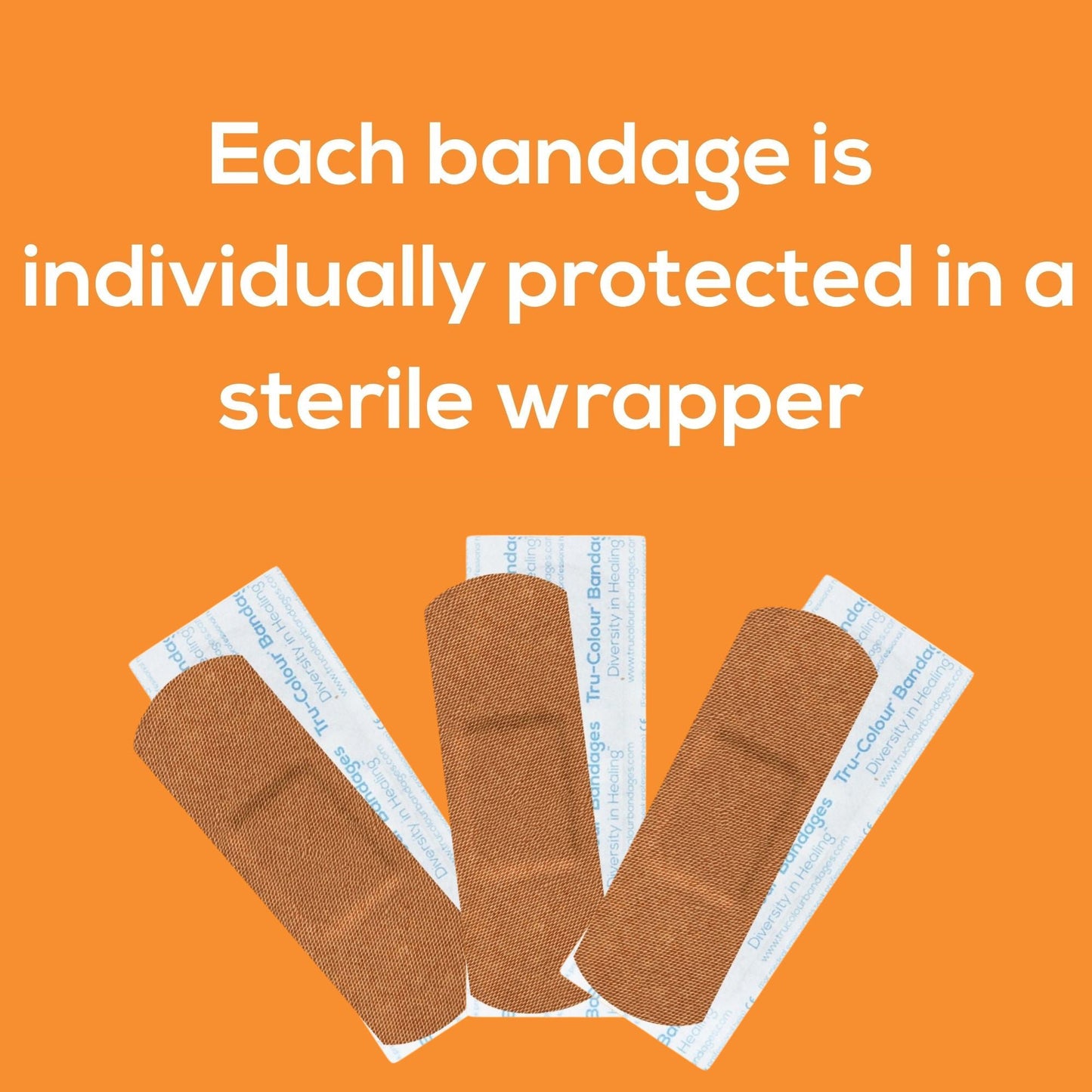 BANDAGE, STD ADH LF BRN SKIN TONE ORG BX 1X3" (100/BX 12BX/C