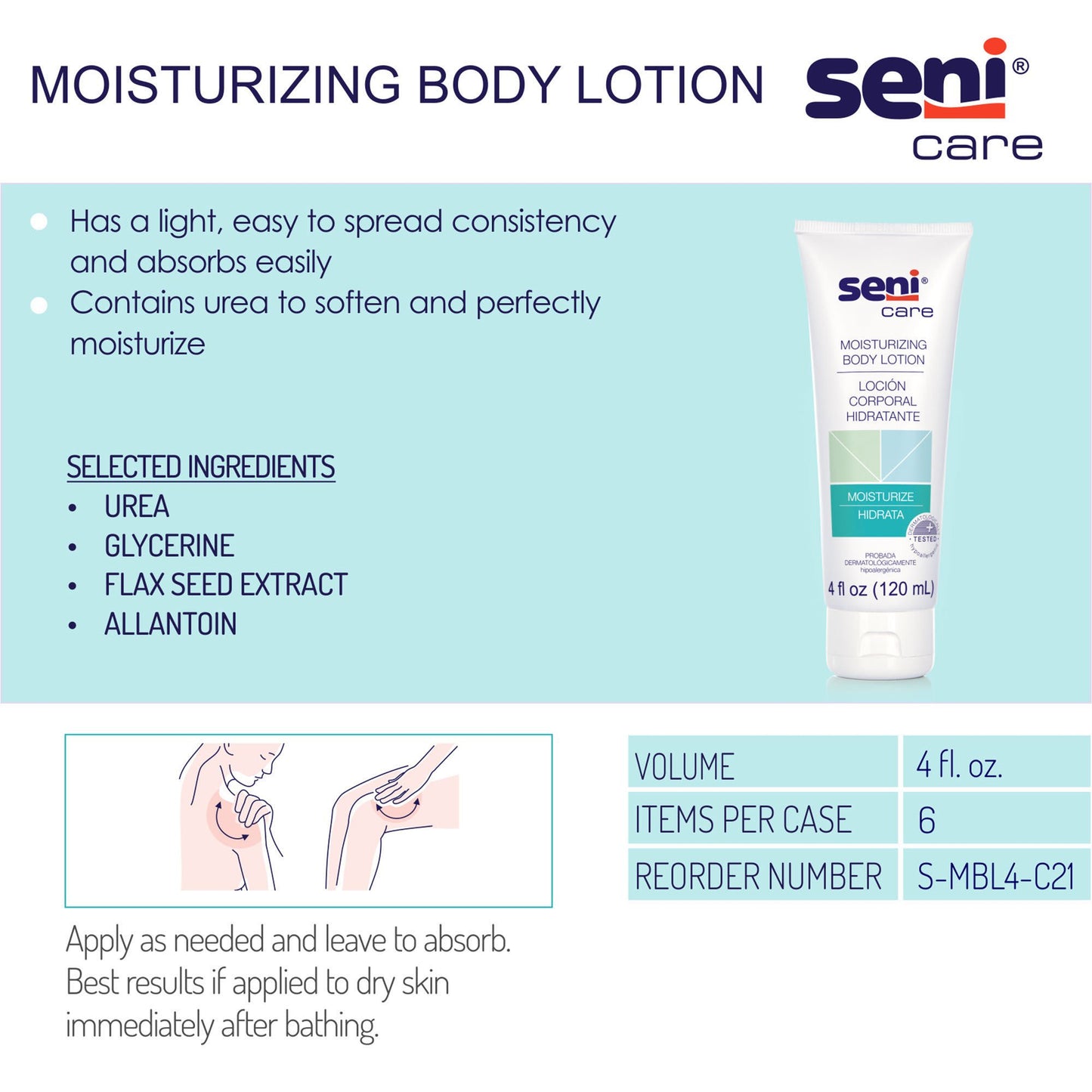 LOTION, MOISTURIZING SENI CARE4OZ (6/CS)