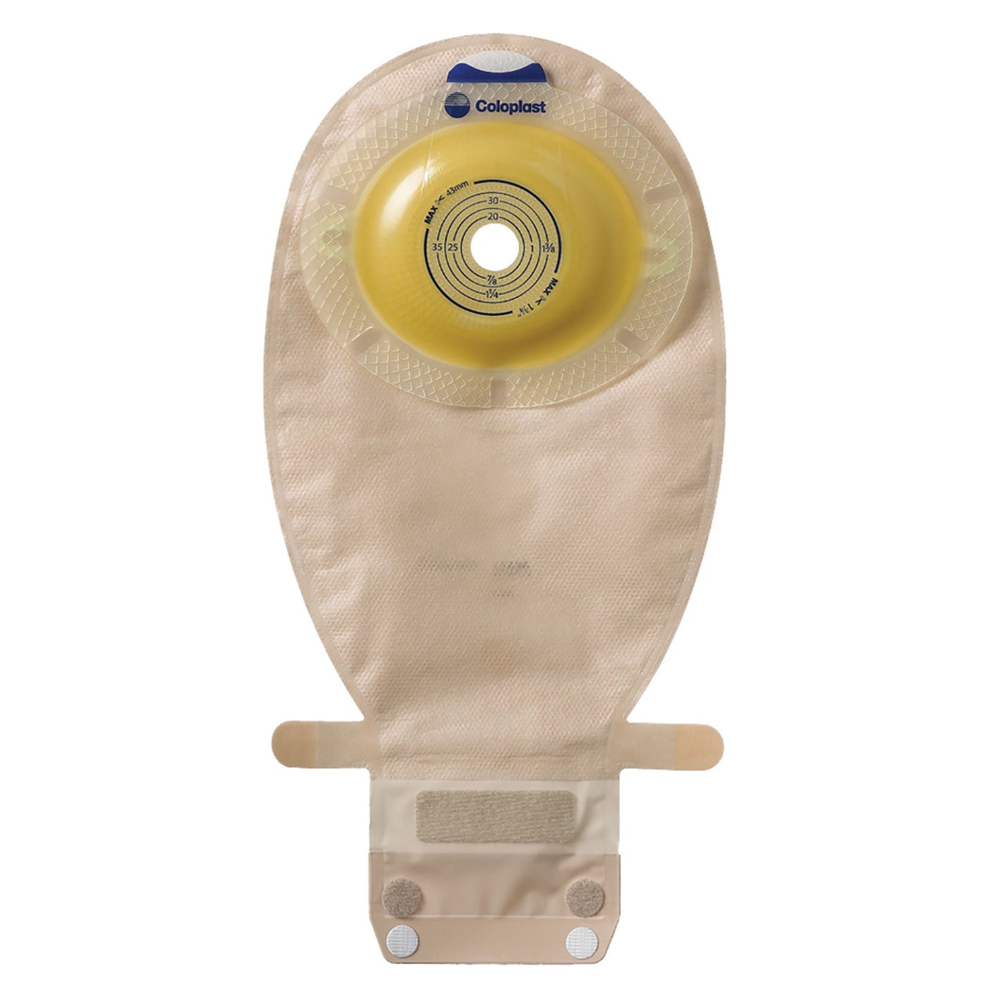 POUCH, DRN MAXI EZ CLOSE 2PC TRANS WD OUTLET(10/BX