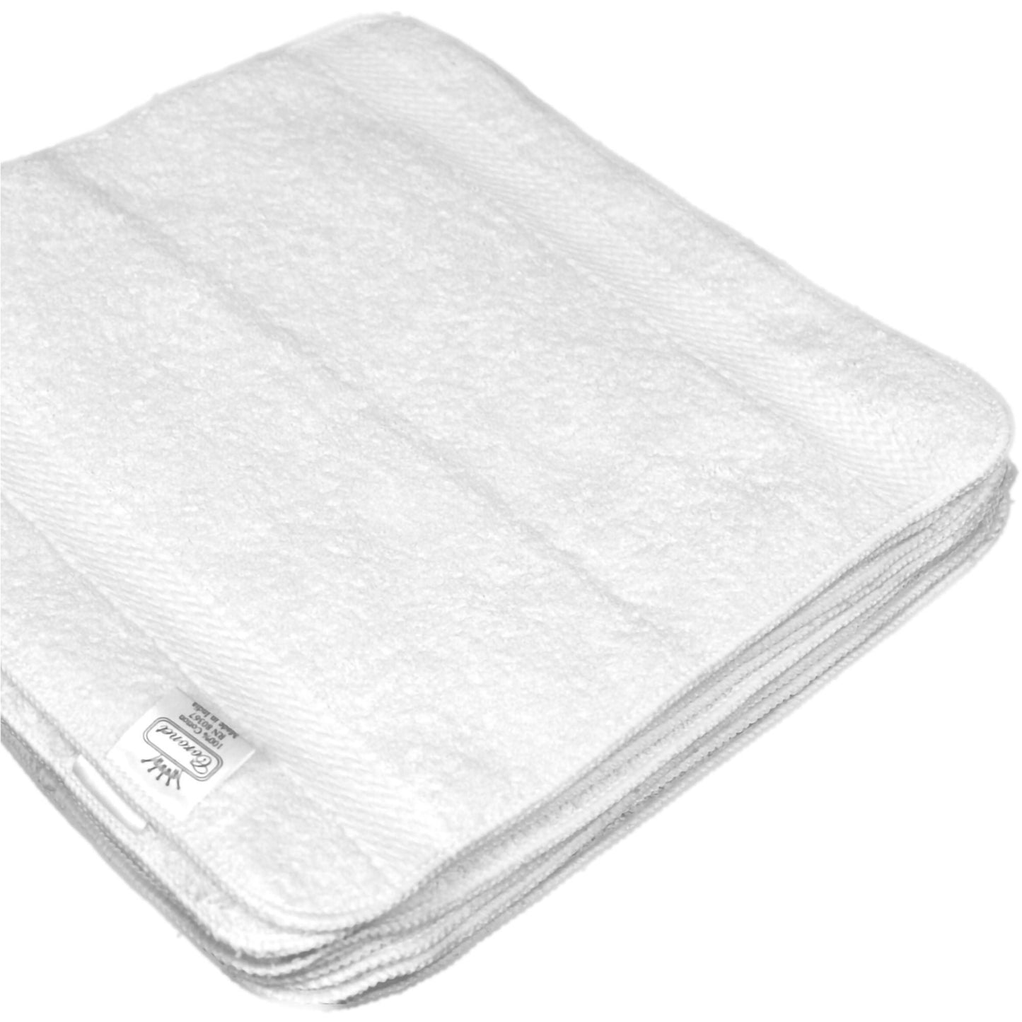 WASHCLOTH, 12X12 .75LB WHT BASICS (100DZ/CS)