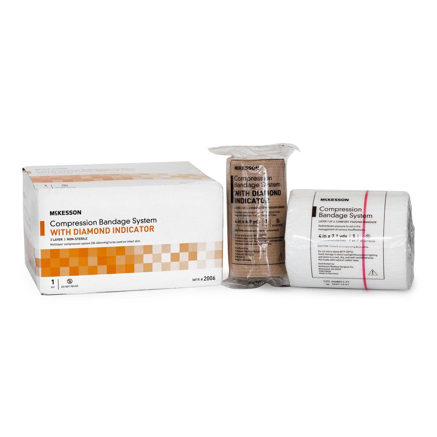 BANDAGE, COMPRSN 2LAYER SYS N/S (1/KT 8KT/CS)