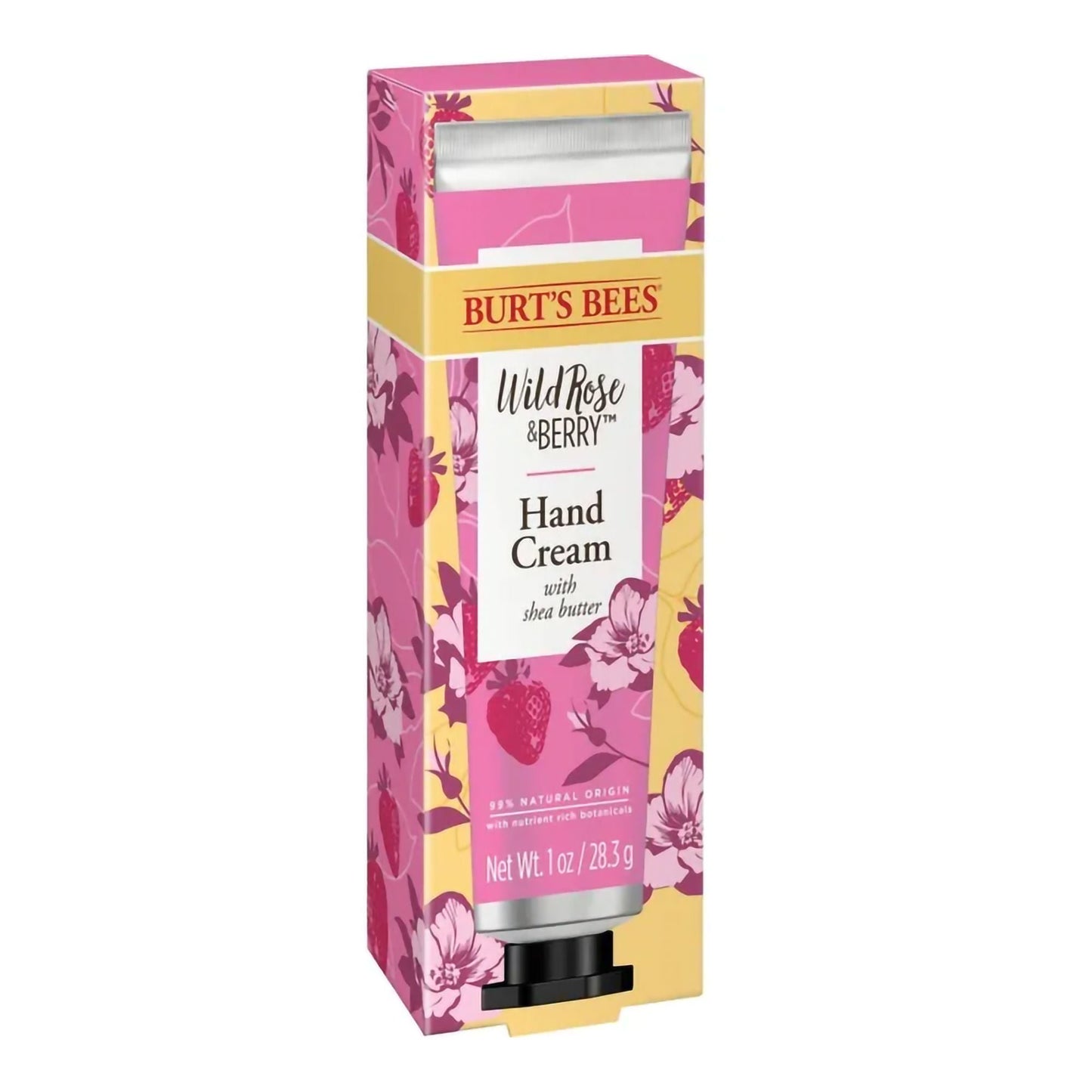 BURT BEES, CRM HAND WILD ROSE & BERRY 1OZ (4/CT)
