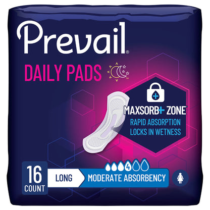 PAD, PREVAIL BLADDER CNTROL LONG (16/BG 9/BG/CS)
