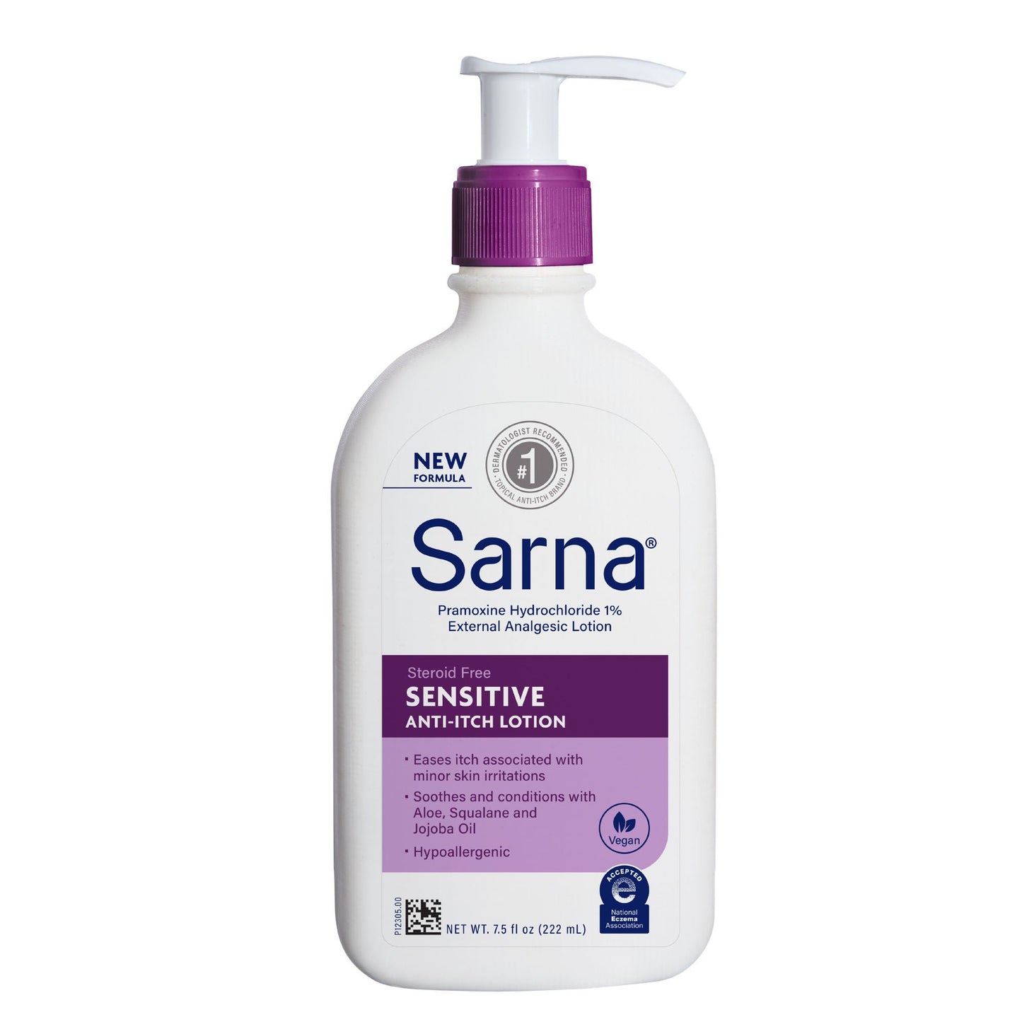 SARNA SENSITIVE, LOTION ANTI-ITCH 1% 7.5OZ