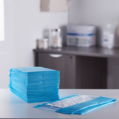 UNDERPAD, 3PLY TISSUE BLU 17X24 (50/PK 6PK/CS)