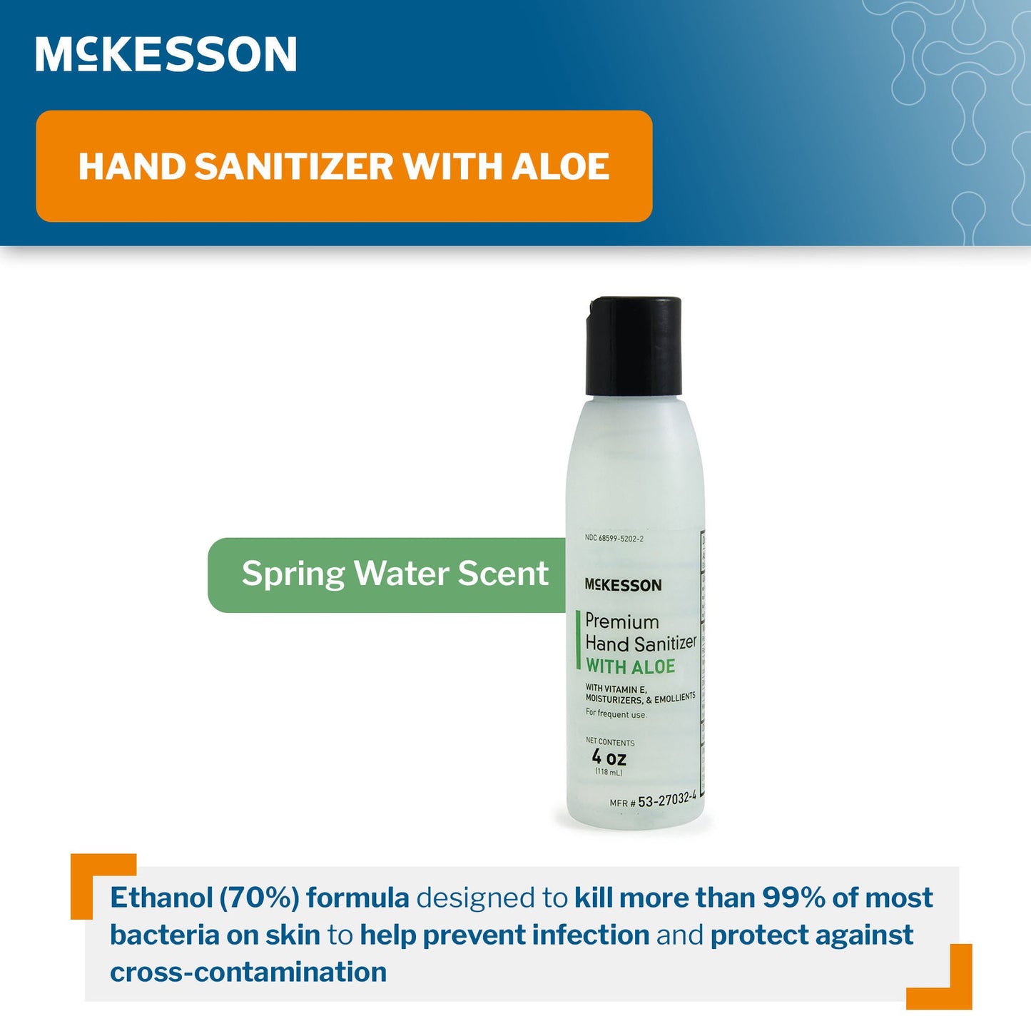 SANITIZER, HAND ALOE 4OZ (24/CS)
