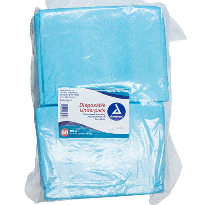 UNDERPAD, INCONT N/SKD DISP 105GM 30X30" (50/PK 2PK/CS