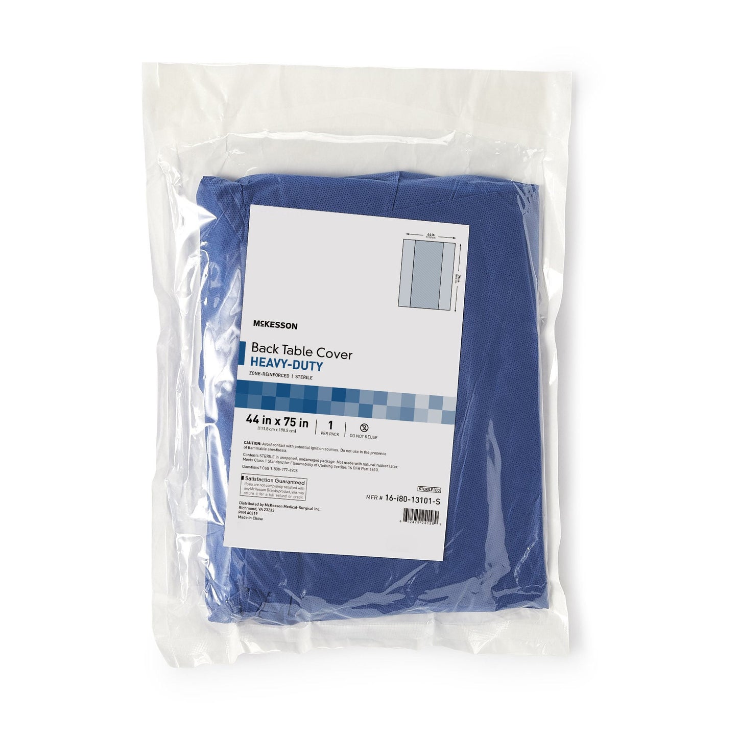 DRAPE, TABLE HYDRAGUARD ULTR-ABSRB REINF BLU 44"X75" (20/CS)