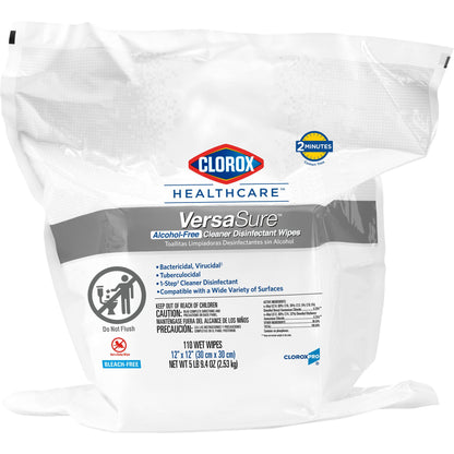 WIPE, DISINFECTANT VERSASURE ALCHL FREE REFILL (110/PK 2PK/C