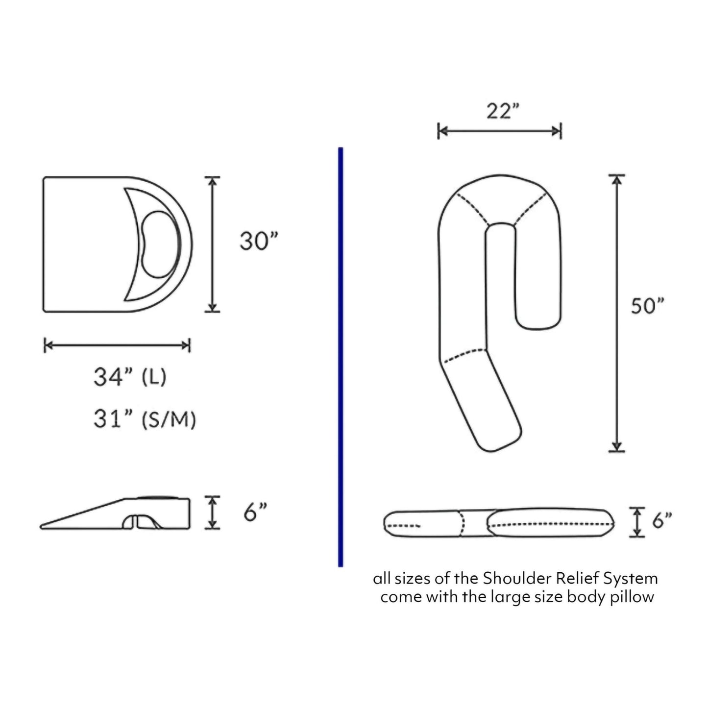 POSITIONER, PATIENT SHOULDER RELIEF SYSTEM LG- 5'10" & ABOVE